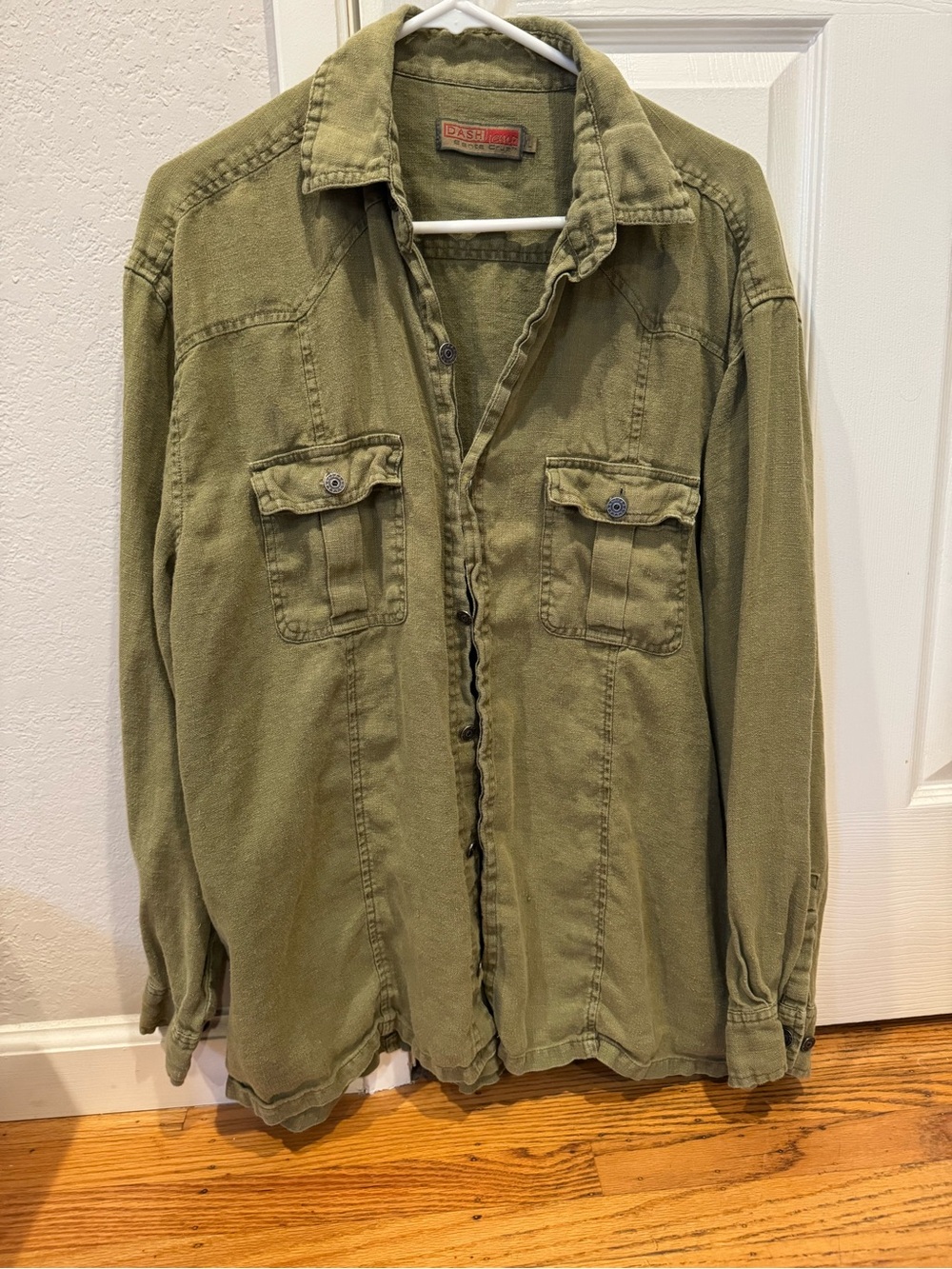 Men’s hemp button down casual shirt